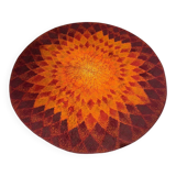 Vintage round rug
