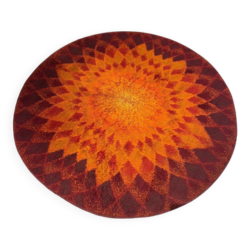 Vintage round rug