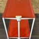 Chariot de service Table d'appoint Design orange Space Age Années 1960 Années 1970