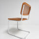Ensemble de 2 chaises en cannage, Italie années 1970