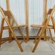 Pair of canned folding chairs