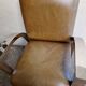 Aviator chair - In walnut veneer and chrome metal - 1970s design