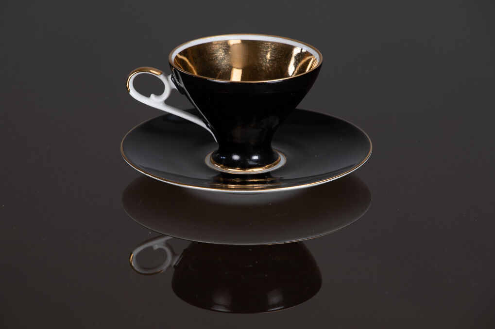 Set Cup and saucer in porcelain Bavaria 1950