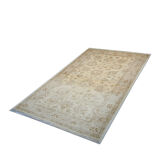 Cream Wool Rug Handmade Ziegler Carpet 83x188cm
