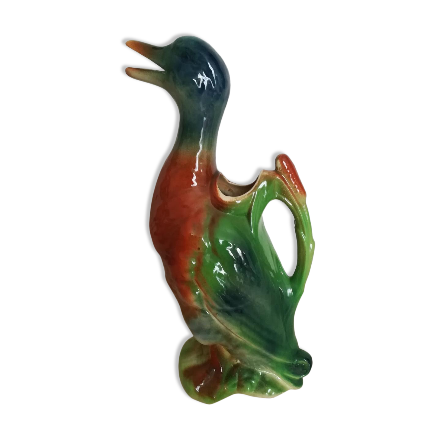 Ceramic zoomorphic pitcher