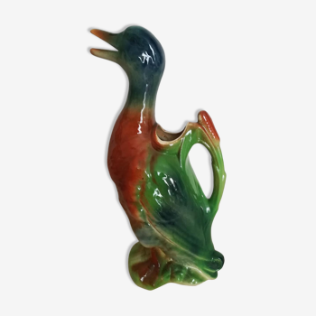Ceramic zoomorphic pitcher