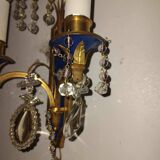 Pair of Louis XVI style gilt bronze wall lights