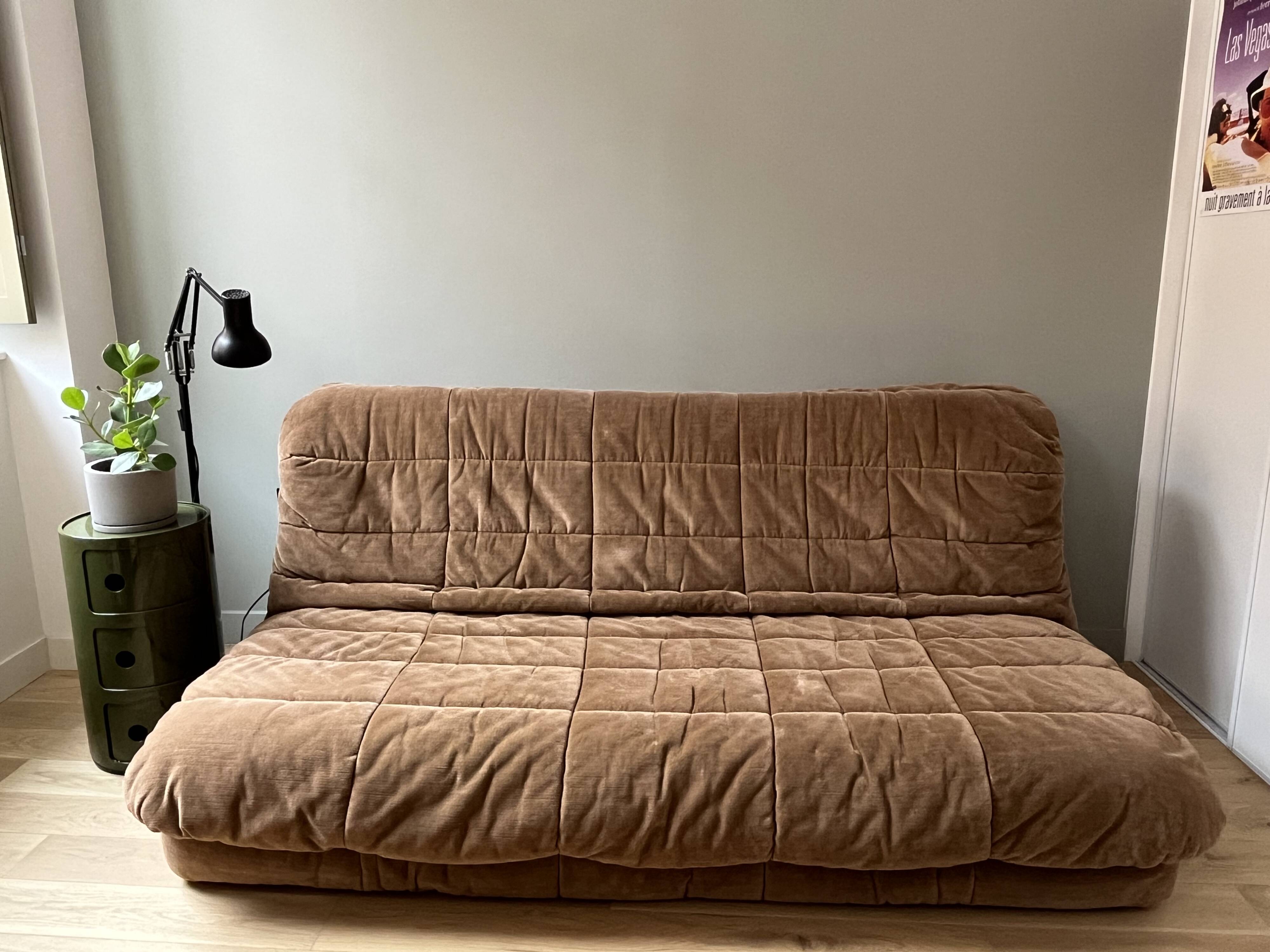 Vintage Cinna sofa model Gao Brown velvet