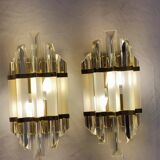 Appliques "Venini" of Murano glass. Italy 1980s.