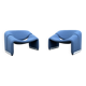 2x Artifort Groovy F598 (M-chair) blue, perfect state! Pierre Paulin