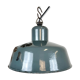 Industrial grey enamel pendant lamp from siemens, 1950s