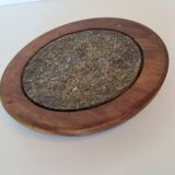 Stone and turned wood trivia signed