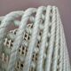Vintage woven ceramic plant pot