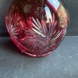 Overlay cut crystal carafe – Cristallerie d’Art Roger Gross Le Clairupt Baccarat