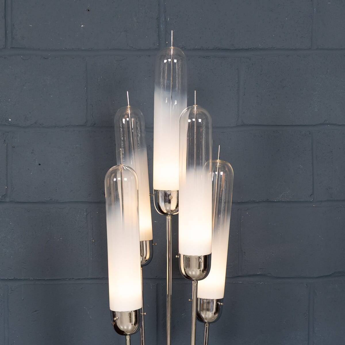 20thc italian five light murano glass lamp by carlo nason for mazzega c1970