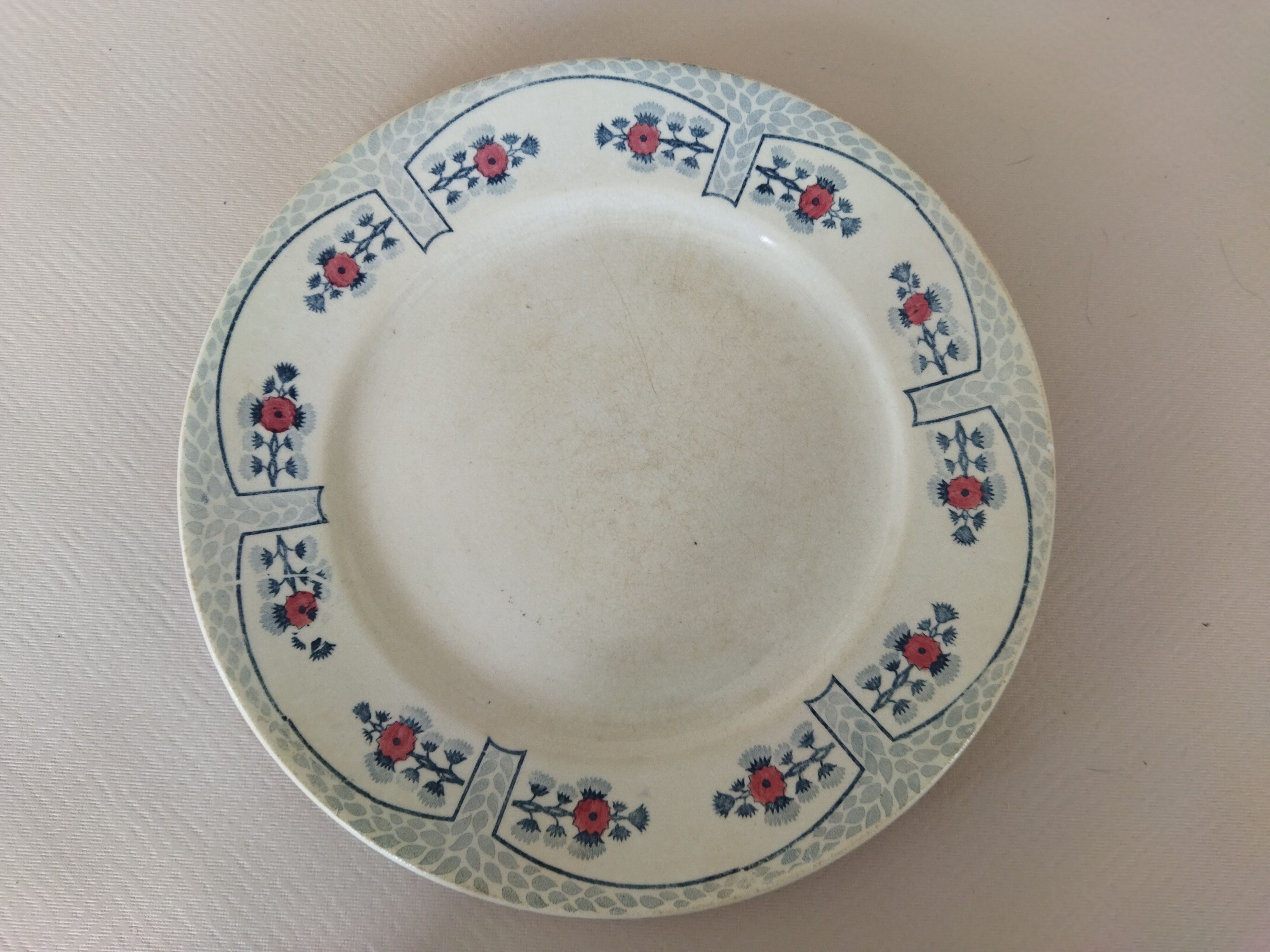 Creil Montereau flat plate, Toledo model