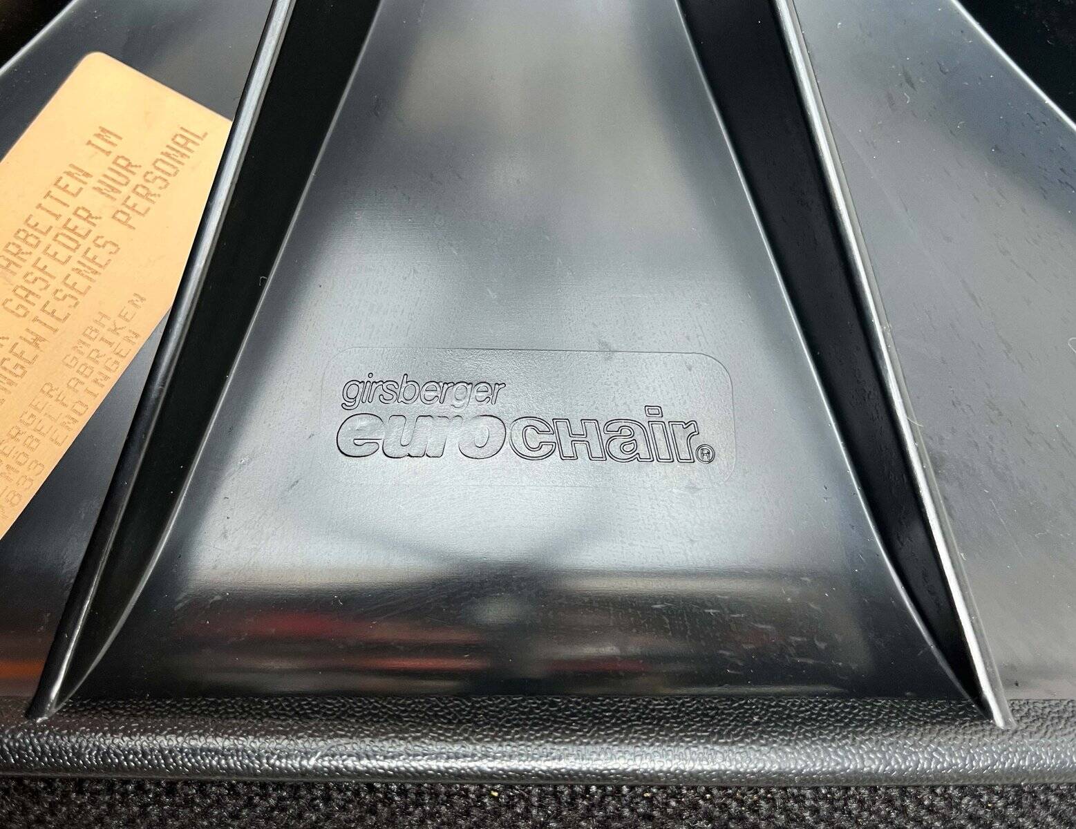 Vintage swivel office chair German model Eurochair 5600 by Fritz Makiol for Girsberger, 1970s.