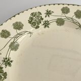 Plat rond géranium sarreguemines