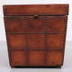 Leather embossed box, France, 1880