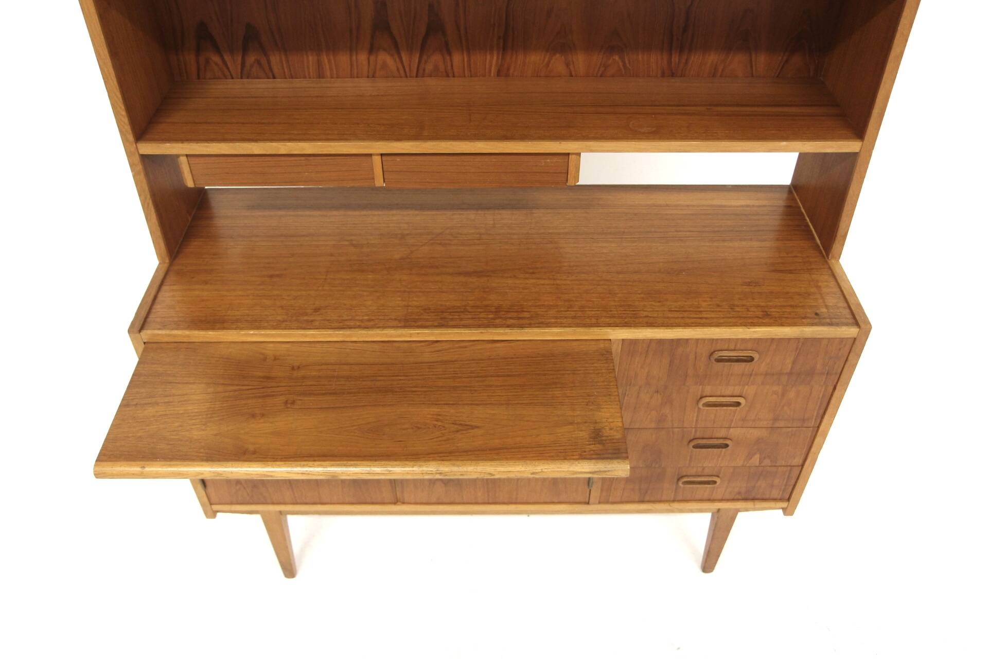 Scandinavian teak and oak secretary, Sweden, 1960