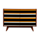 Yellow and black chest of drawers, model U-453, by Jiri Jiroutek, 1960