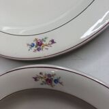 Hollow porcelain plates from Gien