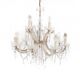 Crystal chandelier, Western Europe, mid-20th century.