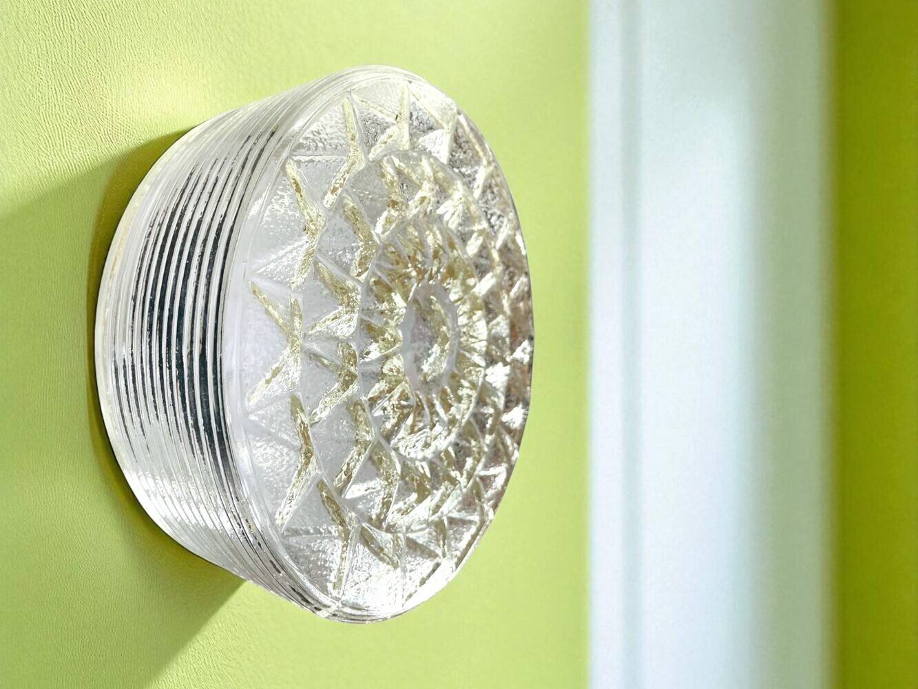 Pair glass flush mount lights wall or ceiling