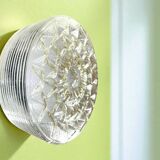 Pair glass flush mount lights wall or ceiling