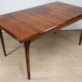 Scandinavian extendable rosewood dining table, 1960s