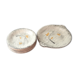 Set of 8 Langeac plates and dish