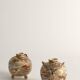 Satsuma Earthenware Vases, Hand-Painted Polychrome, Japan, Set of 2
