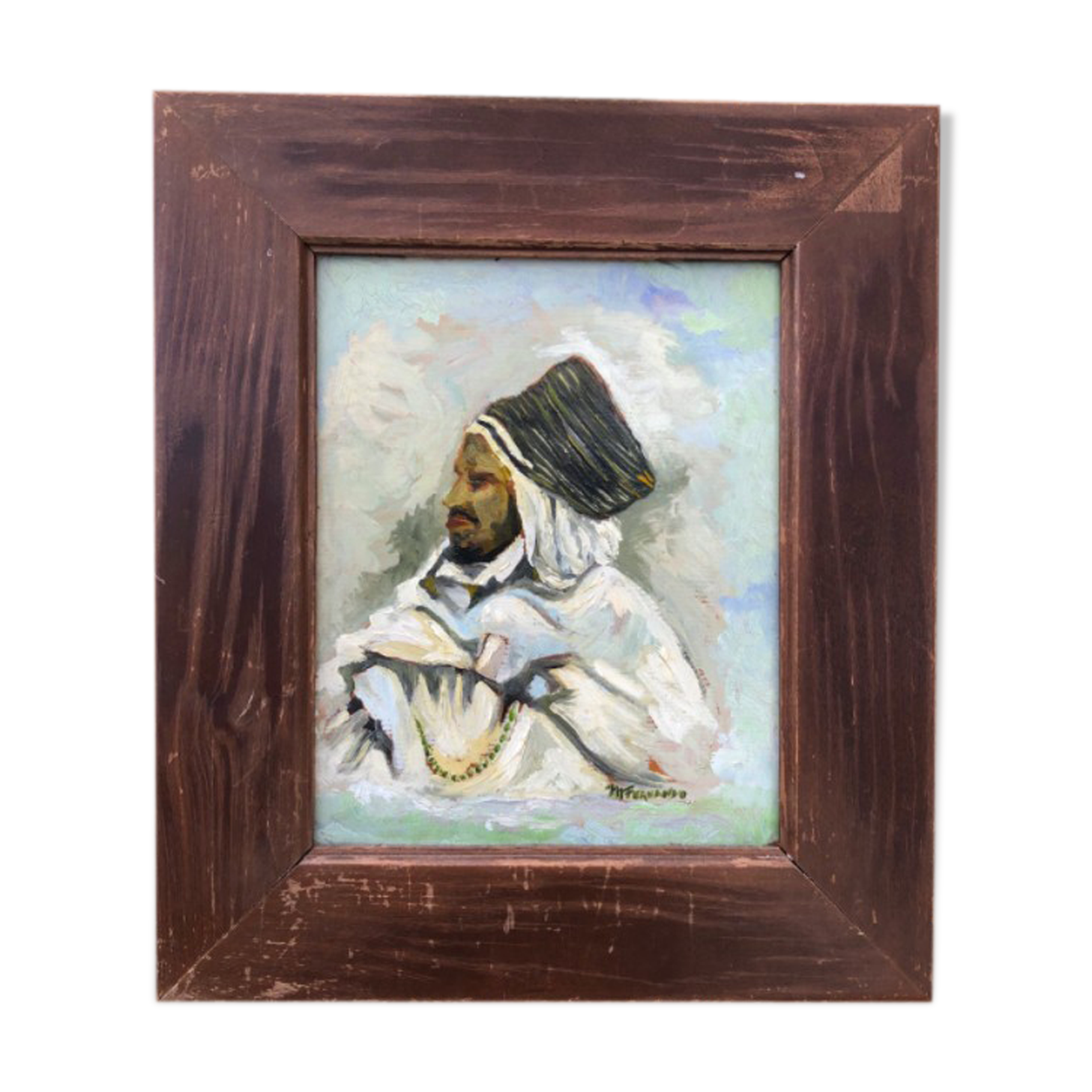 Portrait of enturbane man