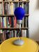 Small blue lamp bulb postmodern 90s Pop Art style