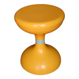 Tabouret en plastique orange Space age années 70s