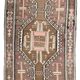 Brown & Beige Tribal Turkish Kilim Rug 132x200Cm SK 35210