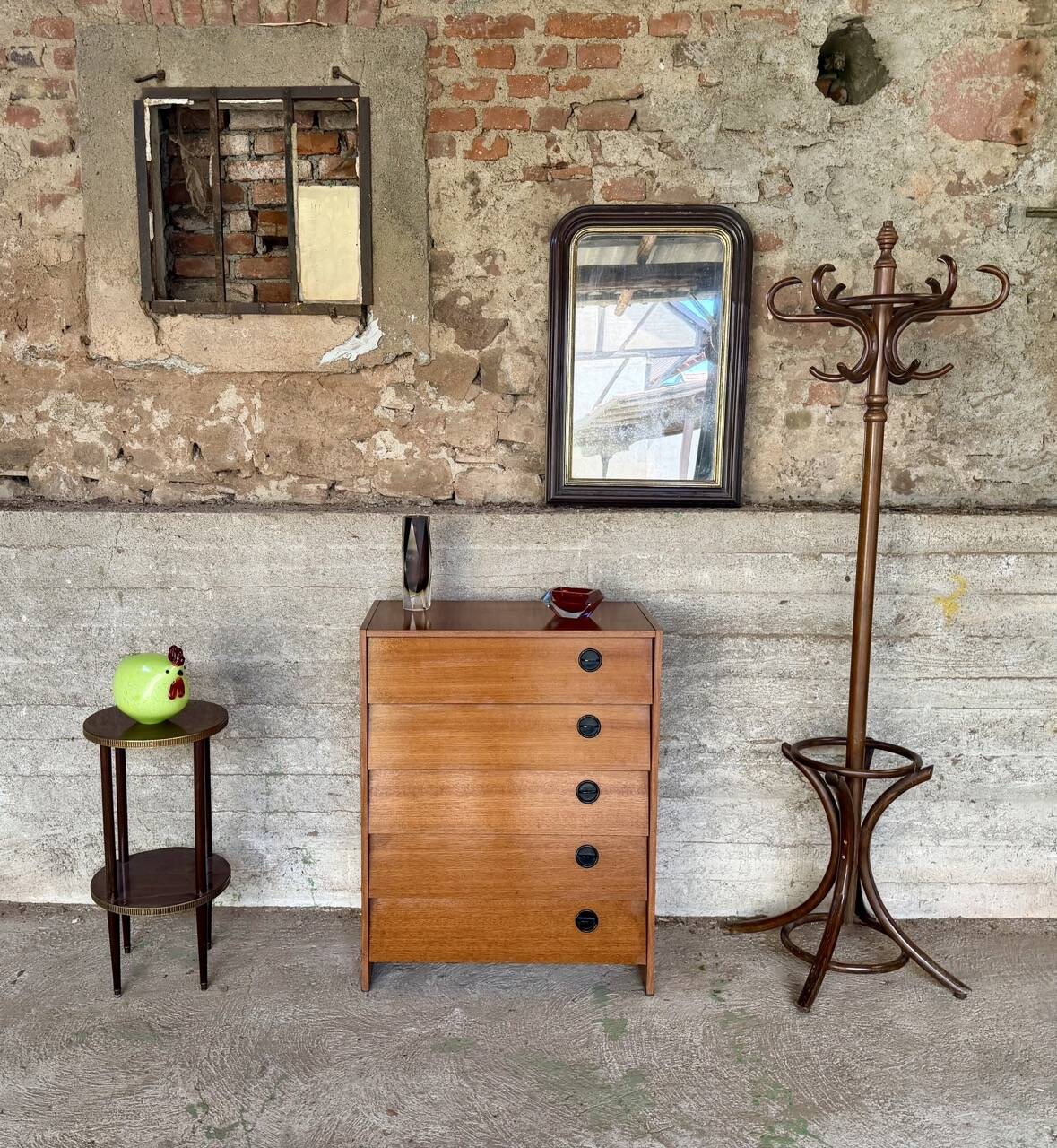 Vintage teak shoe cabinet – 1960s