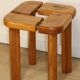 Vintage pine stool by Olof Ottelin - 1960
