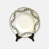 4 assiettes creuses en porcelaine