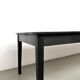 Large burnt wood table Shou Sugi Ban - 300 x 90 cm