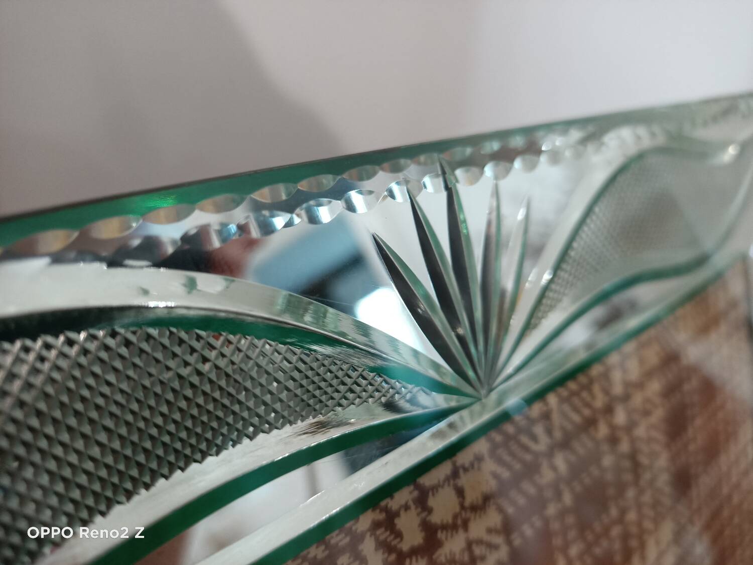 Large chiseled mirror photo frame
