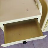 Pair of boarding school bedside tables