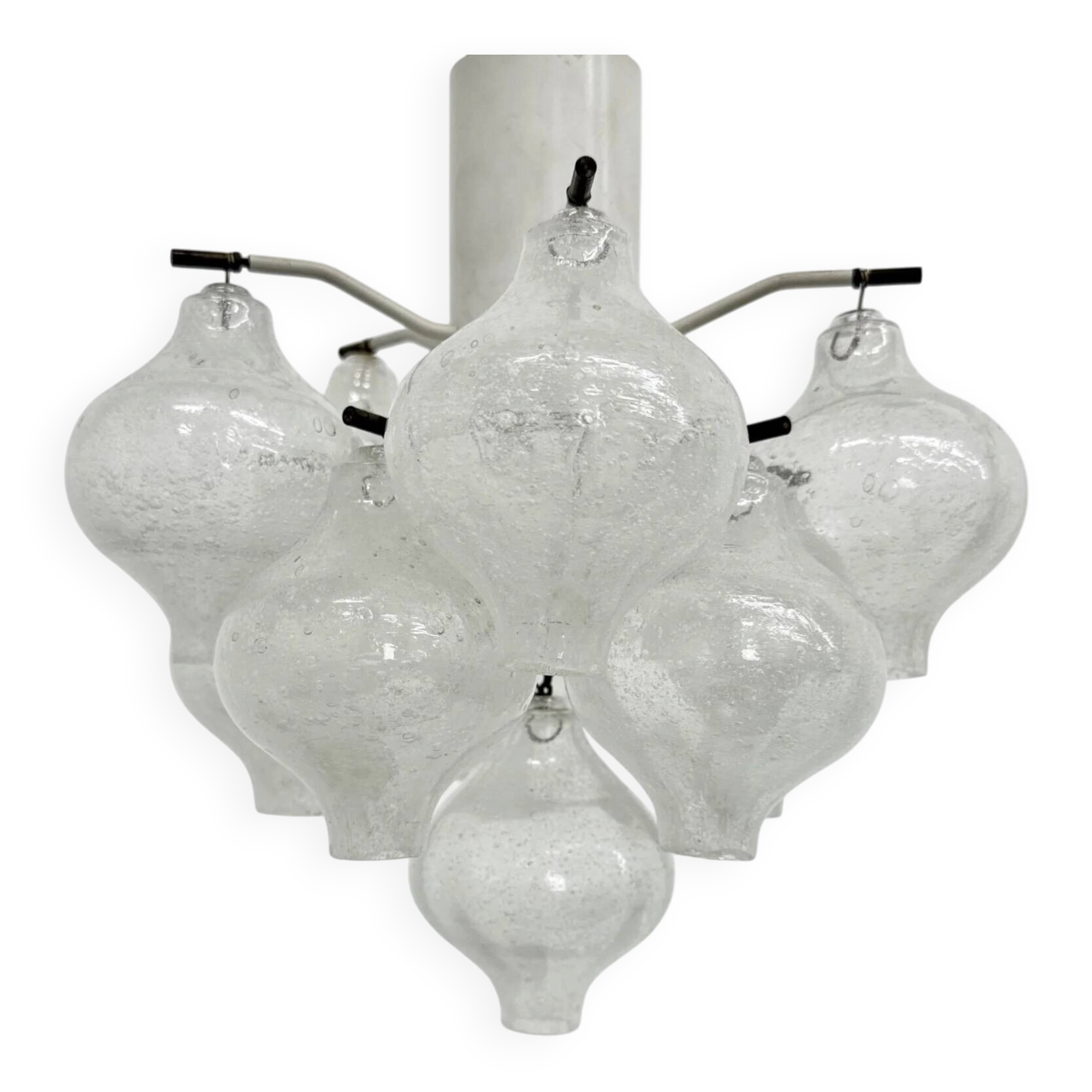 Mid-century Tulipan glass flushmount by Kalmar, Austria, 1960s