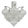 Mid-century Tulipan glass flushmount by Kalmar, Austria, 1960s