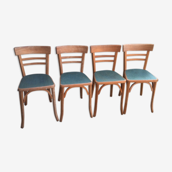 4 chaises bistrot Baumann vintage