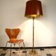 Brass Bamboo brass floor lamp by Ingo Maurer for Design M, Germany 1960s