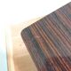 Table de chevet bout de canapé style moderniste formica et métal laqué noir