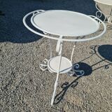 Wrought iron garden table