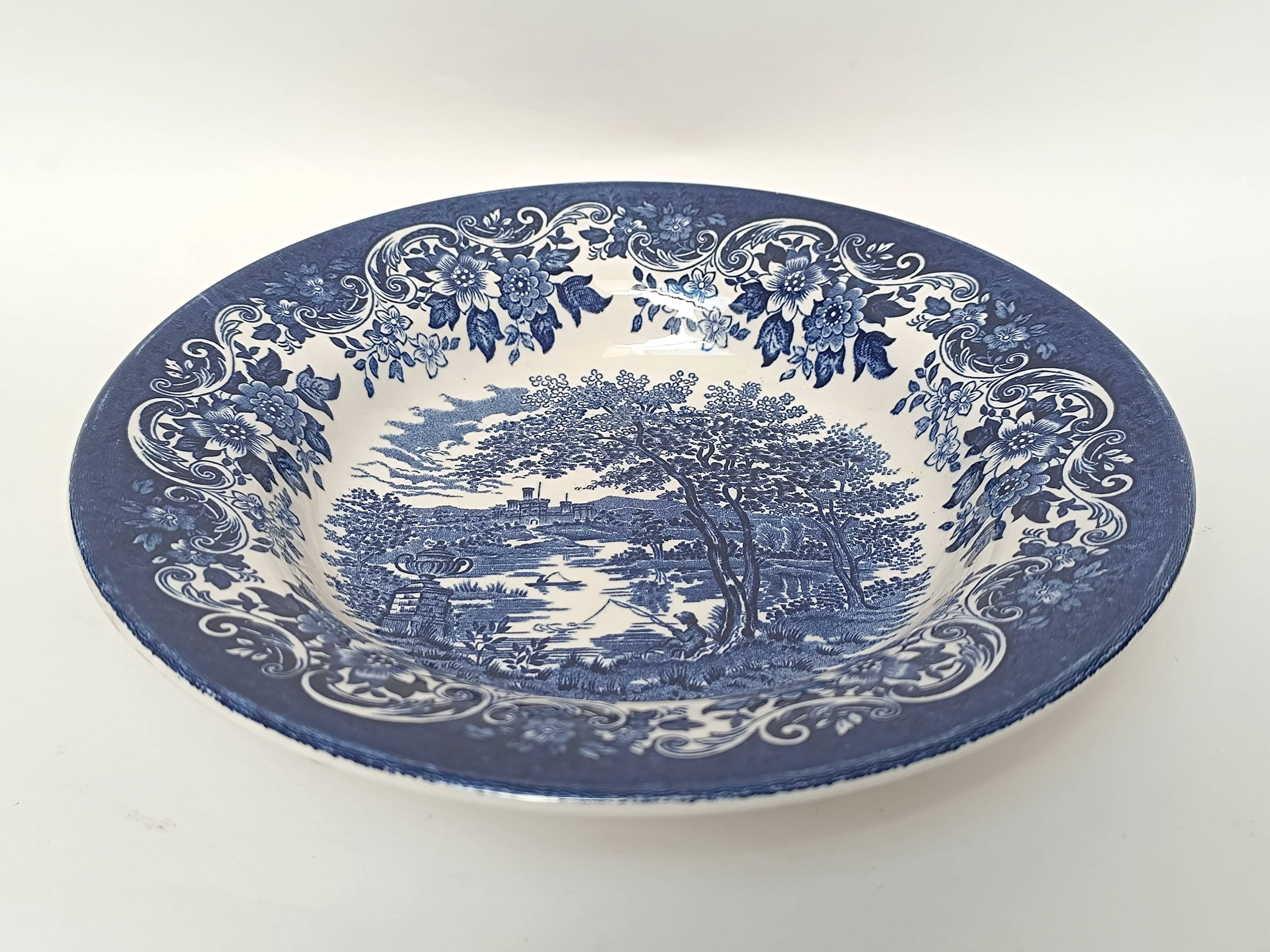 English Staffordshire soup plate