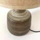 Ceramic lamp, 2m fabric cable, fabric lampshade